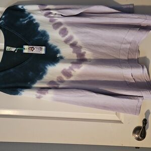 Green Tea Tie-dye Top L